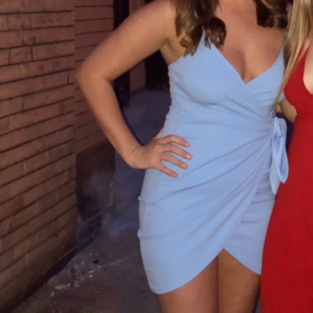 Wrap mini dress